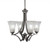 Toltec Lighting - 564-GP-729 - Four Light Chandelier - Zilo - Graphite