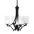 Toltec Lighting - 564-MB-310 - Four Light Chandelier - Zilo - Matte Black
