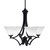 Toltec Lighting - 564-MB-312 - Four Light Chandelier - Zilo - Matte Black