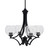 Toltec Lighting - 564-MB-4100 - Four Light Chandelier - Zilo - Matte Black