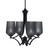 Toltec Lighting - 564-MB-4252 - Four Light Chandelier - Zilo - Matte Black