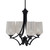 Toltec Lighting - 564-MB-4253 - Four Light Chandelier - Zilo - Matte Black