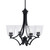 Toltec Lighting - 564-MB-461 - Four Light Chandelier - Zilo - Matte Black