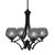 Toltec Lighting - 564-MB-4622 - Four Light Chandelier - Zilo - Dark Granite
