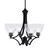 Toltec Lighting - 564-MB-4760 - Four Light Chandelier - Zilo - Matte Black