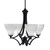 Toltec Lighting - 564-MB-4761 - Four Light Chandelier - Zilo - Matte Black