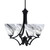 Toltec Lighting - 564-MB-4769 - Four Light Chandelier - Zilo - Matte Black