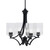 Toltec Lighting - 564-MB-530 - Four Light Chandelier - Zilo - Matte Black