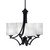 Toltec Lighting - 564-MB-531 - Four Light Chandelier - Zilo - Matte Black