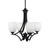 Toltec Lighting - 564-MB-615 - Four Light Chandelier - Zilo - Matte Black