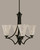 Toltec Lighting - 564-MB-729 - Four Light Chandelier - Zilo - Matte Black