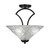 Toltec Lighting - 565-DG-411 - Three Light Semi-Flush Mount - Zilo - Dark Granite