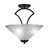 Toltec Lighting - 565-DG-711 - Three Light Semi-Flush Mount - Zilo - Dark Granite