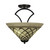 Toltec Lighting - 565-DG-718 - Three Light Semi-Flush Mount - Zilo - Dark Granite