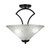 Toltec Lighting - 565-MB-711 - Three Light Semi-Flush Mount - Zilo - Matte Black