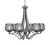 Toltec Lighting - 566-GP-4602 - Six Light Chandelier - Zilo - Graphite