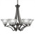 Toltec Lighting - 566-GP-751 - Six Light Chandelier - Zilo - Graphite