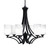 Toltec Lighting - 566-MB-3001 - Six Light Chandelier - Zilo - Matte Black