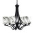 Toltec Lighting - 566-MB-3009 - Six Light Chandelier - Zilo - Matte Black