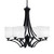 Toltec Lighting - 566-MB-310 - Six Light Chandelier - Zilo - Matte Black