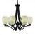Toltec Lighting - 566-MB-406 - Six Light Chandelier - Zilo - Matte Black