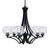Toltec Lighting - 566-MB-4102 - Six Light Chandelier - Zilo - Matte Black