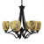 Toltec Lighting - 566-MB-4175 - Six Light Chandelier - Zilo - Matte Black