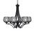 Toltec Lighting - 566-MB-4602 - Six Light Chandelier - Zilo - Matte Black