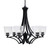 Toltec Lighting - 566-MB-461 - Six Light Chandelier - Zilo - Matte Black