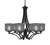 Toltec Lighting - 566-MB-4612 - Six Light Chandelier - Zilo - Matte Black