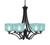 Toltec Lighting - 566-MB-4615 - Six Light Chandelier - Zilo - Matte Black