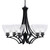 Toltec Lighting - 566-MB-4760 - Six Light Chandelier - Zilo - Matte Black