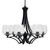 Toltec Lighting - 566-MB-4810 - Six Light Chandelier - Zilo - Matte Black