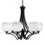 Toltec Lighting - 566-MB-4811 - Six Light Chandelier - Zilo - Matte Black