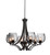 Toltec Lighting - 566-MB-4812 - Six Light Chandelier - Zilo - Matte Black