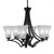 Toltec Lighting - 566-MB-729 - Six Light Chandelier - Zilo - Matte Black