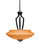 Toltec Lighting - 567-MB-686 - Three Light Pendant - Zilo - Matte Black