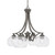 Toltec Lighting - 568-GP-202 - Four Light Chandelier - Zilo - Graphite