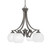 Toltec Lighting - 568-GP-4101 - Four Light Chandelier - Zilo - Graphite
