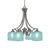 Toltec Lighting - 568-GP-4615 - Four Light Chandelier - Zilo - Graphite