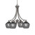 Toltec Lighting - 568-GP-4622 - Four Light Chandelier - Zilo - Graphite