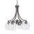 Toltec Lighting - 568-GP-4810 - Four Light Chandelier - Zilo - Graphite