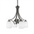 Toltec Lighting - 568-GP-615 - Four Light Chandelier - Zilo - Graphite