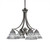 Toltec Lighting - 568-GP-9105 - Four Light Chandelier - Zilo - Graphite