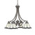 Toltec Lighting - 568-GP-9125 - Four Light Chandelier - Zilo - Graphite
