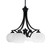 Toltec Lighting - 568-MB-212 - Four Light Chandelier - Zilo - Matte Black