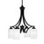 Toltec Lighting - 568-MB-3001 - Four Light Chandelier - Zilo - Matte Black