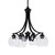 Toltec Lighting - 568-MB-4100 - Four Light Chandelier - Zilo - Matte Black