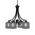 Toltec Lighting - 568-MB-4612 - Four Light Chandelier - Zilo - Matte Black