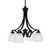 Toltec Lighting - 568-MB-500 - Four Light Chandelier - Zilo - Matte Black